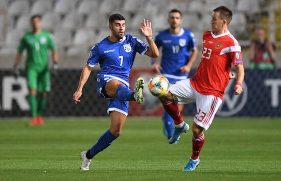 Cyprus Soccer Euro 2020 Qualifier Cyprus - Russia