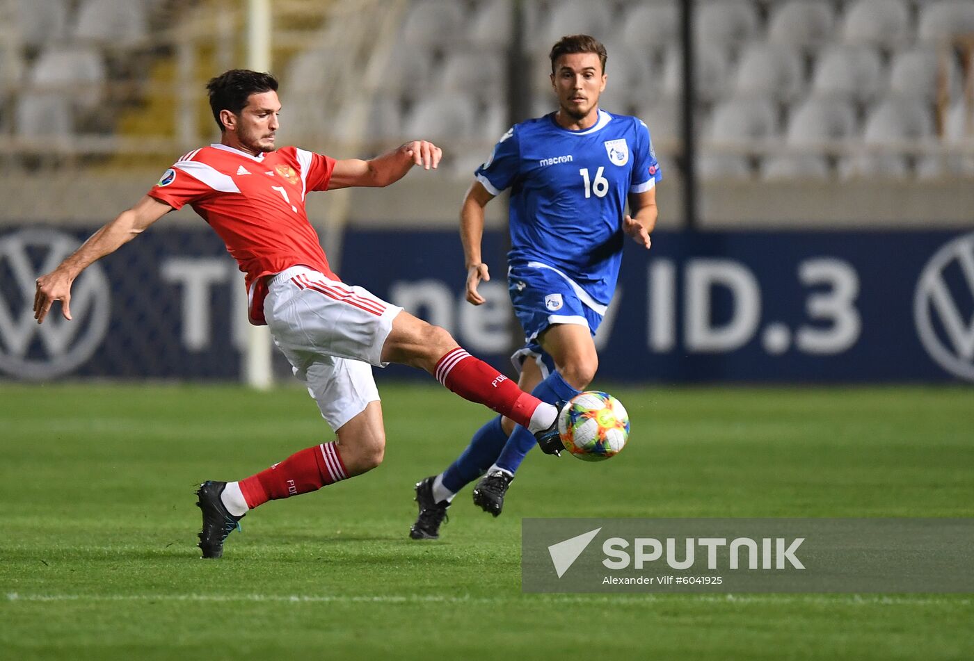 Cyprus Soccer Euro 2020 Qualifier Cyprus - Russia