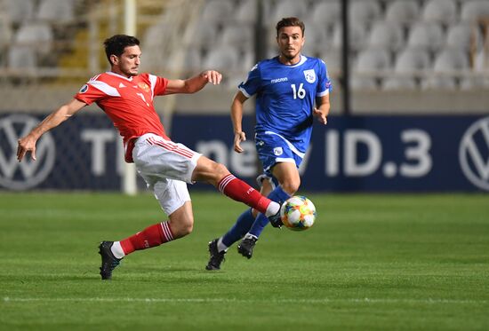 Cyprus Soccer Euro 2020 Qualifier Cyprus - Russia
