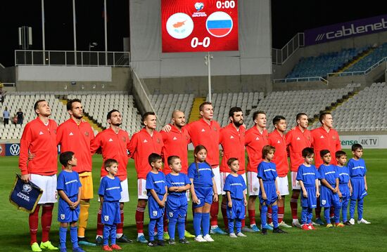 Cyprus Soccer Euro 2020 Qualifier Cyprus - Russia
