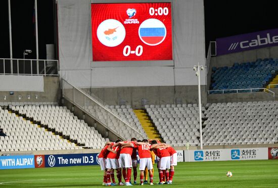 Cyprus Soccer Euro 2020 Qualifier Cyprus - Russia