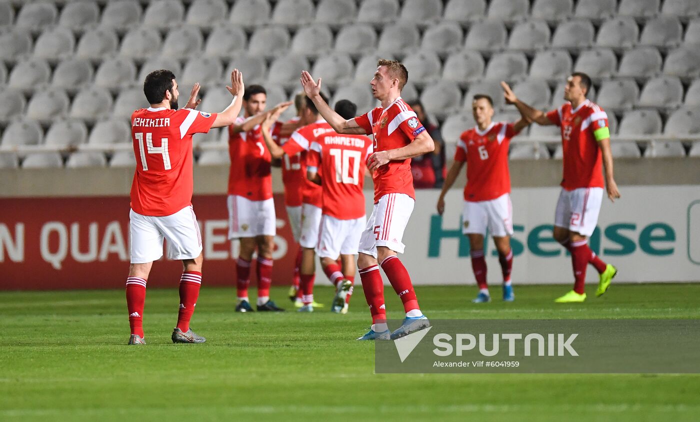 Cyprus Soccer Euro 2020 Qualifier Cyprus - Russia