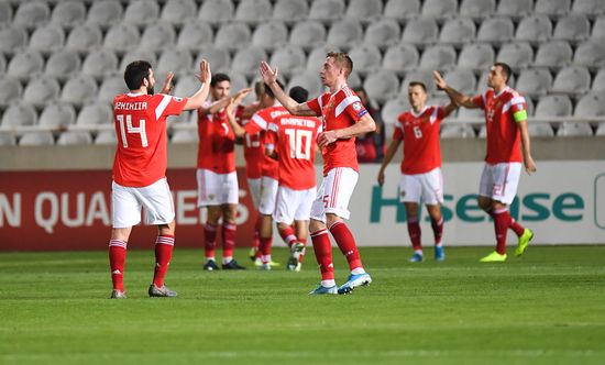 Cyprus Soccer Euro 2020 Qualifier Cyprus - Russia