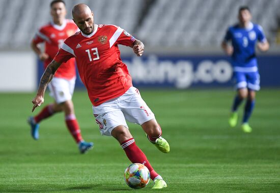 Cyprus Soccer Euro 2020 Qualifier Cyprus - Russia