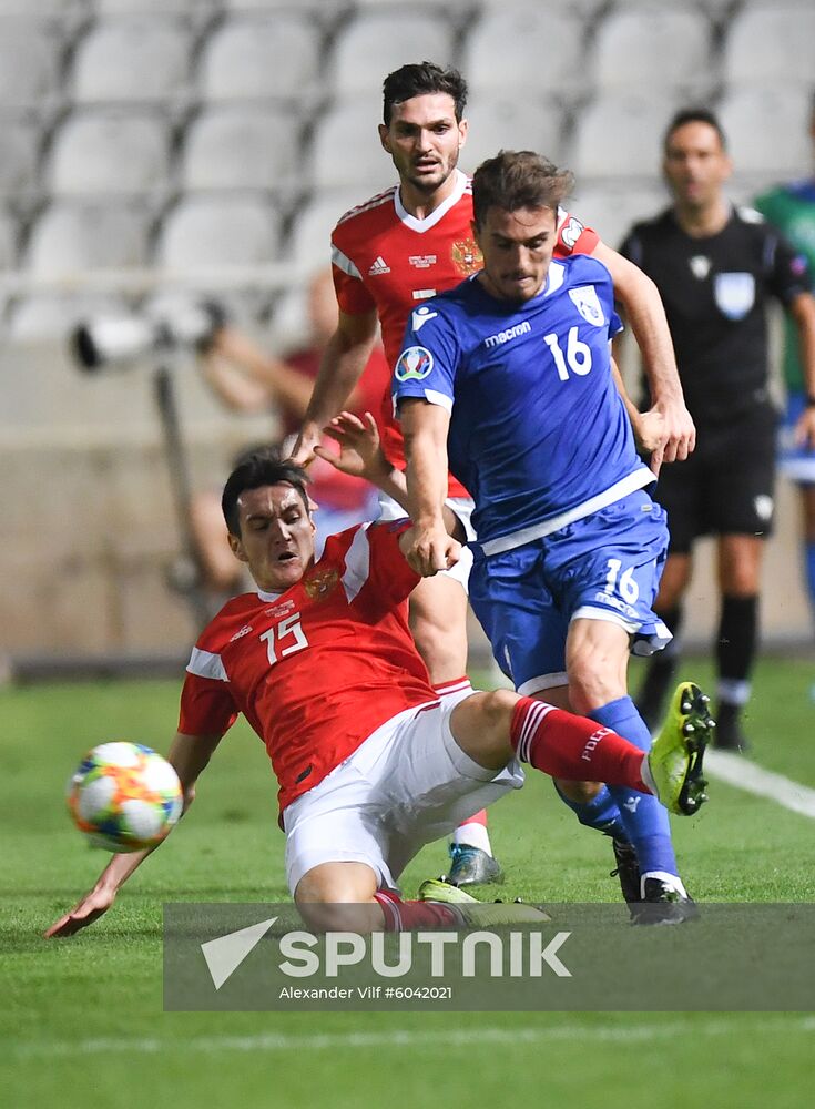 Cyprus Soccer Euro 2020 Qualifier Cyprus - Russia