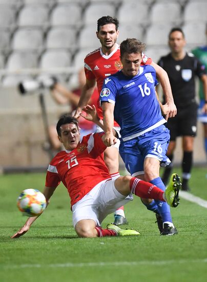 Cyprus Soccer Euro 2020 Qualifier Cyprus - Russia