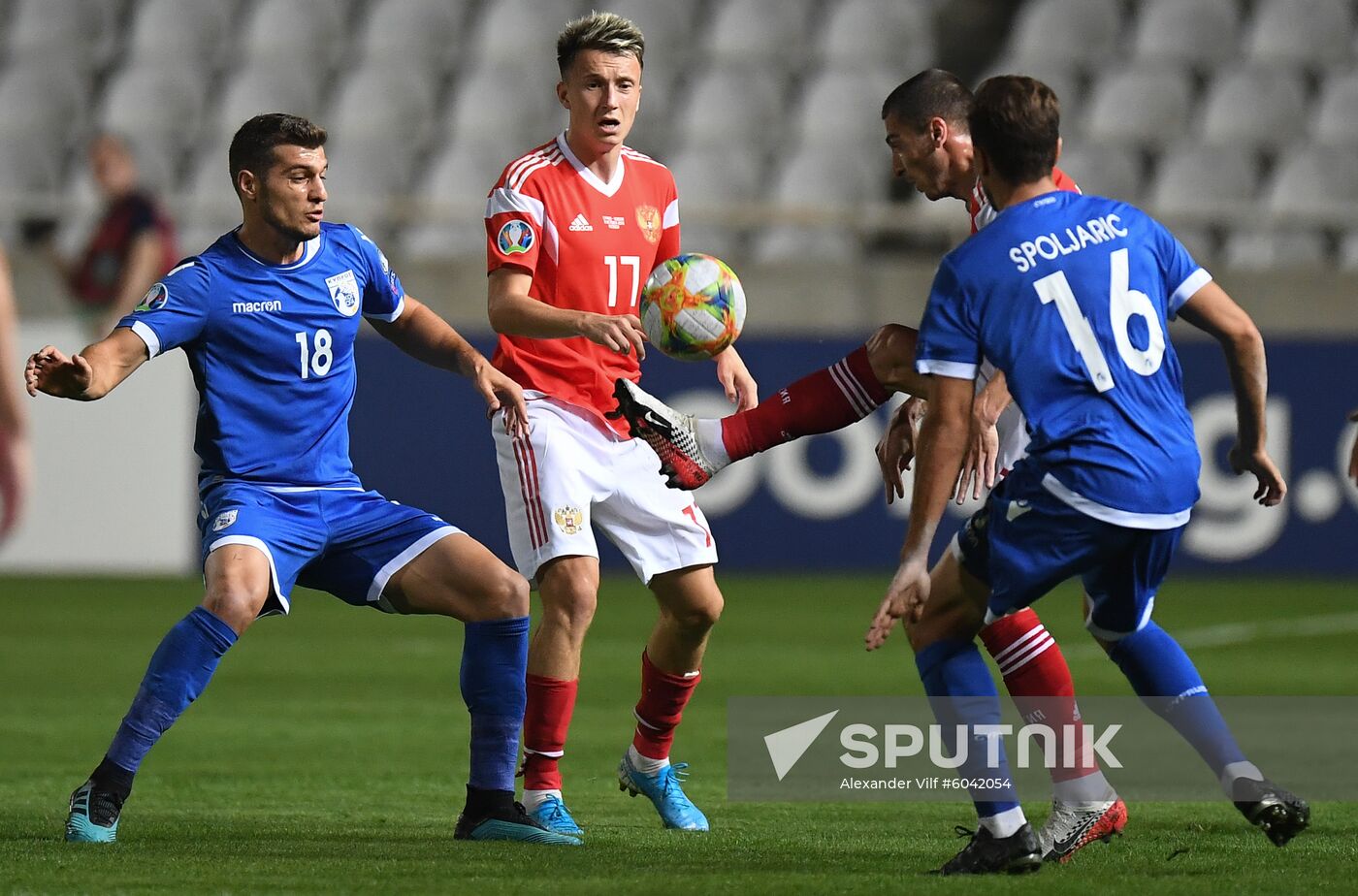 Cyprus Soccer Euro 2020 Qualifier Cyprus - Russia