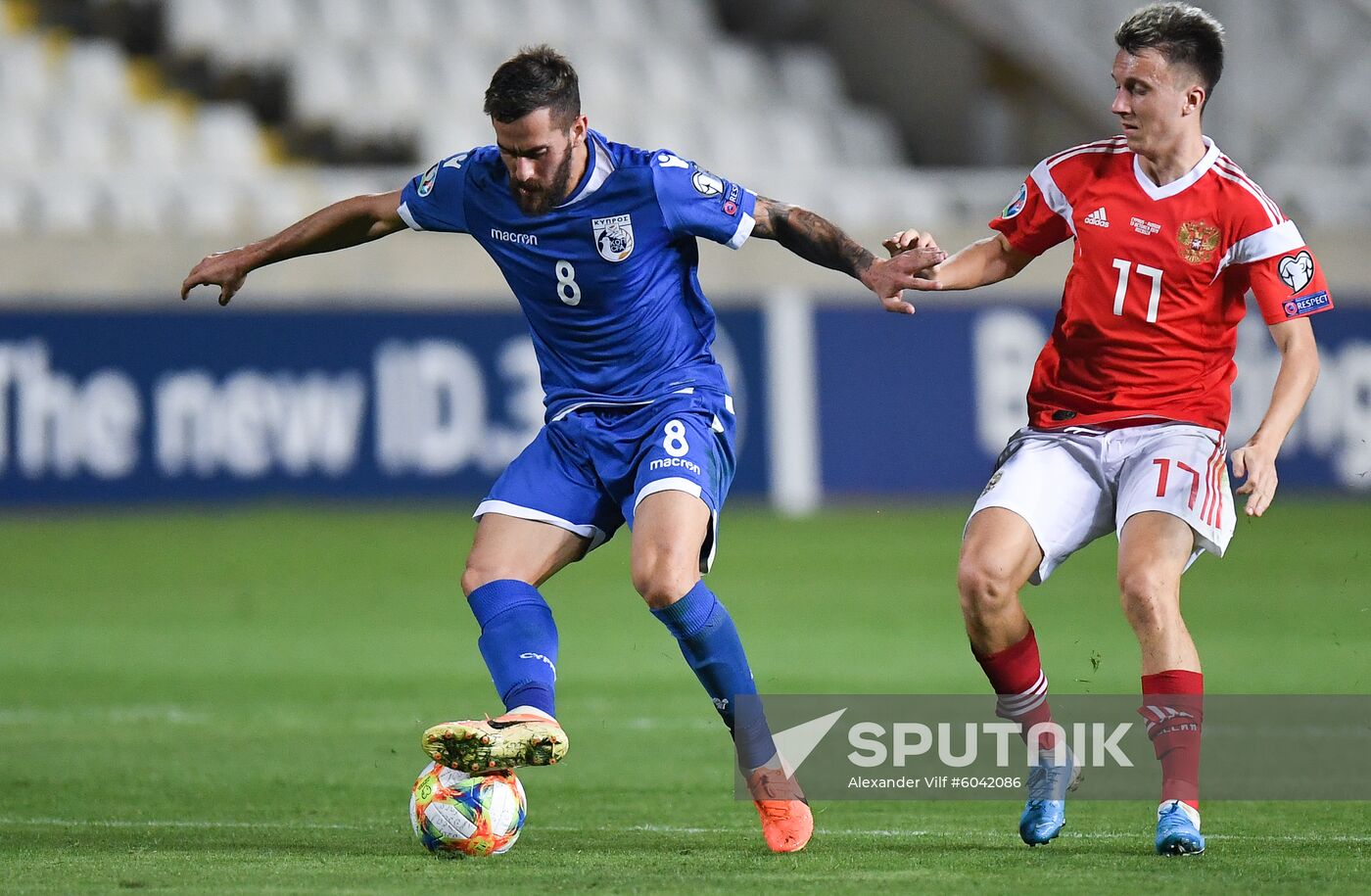 Cyprus Soccer Euro 2020 Qualifier Cyprus - Russia