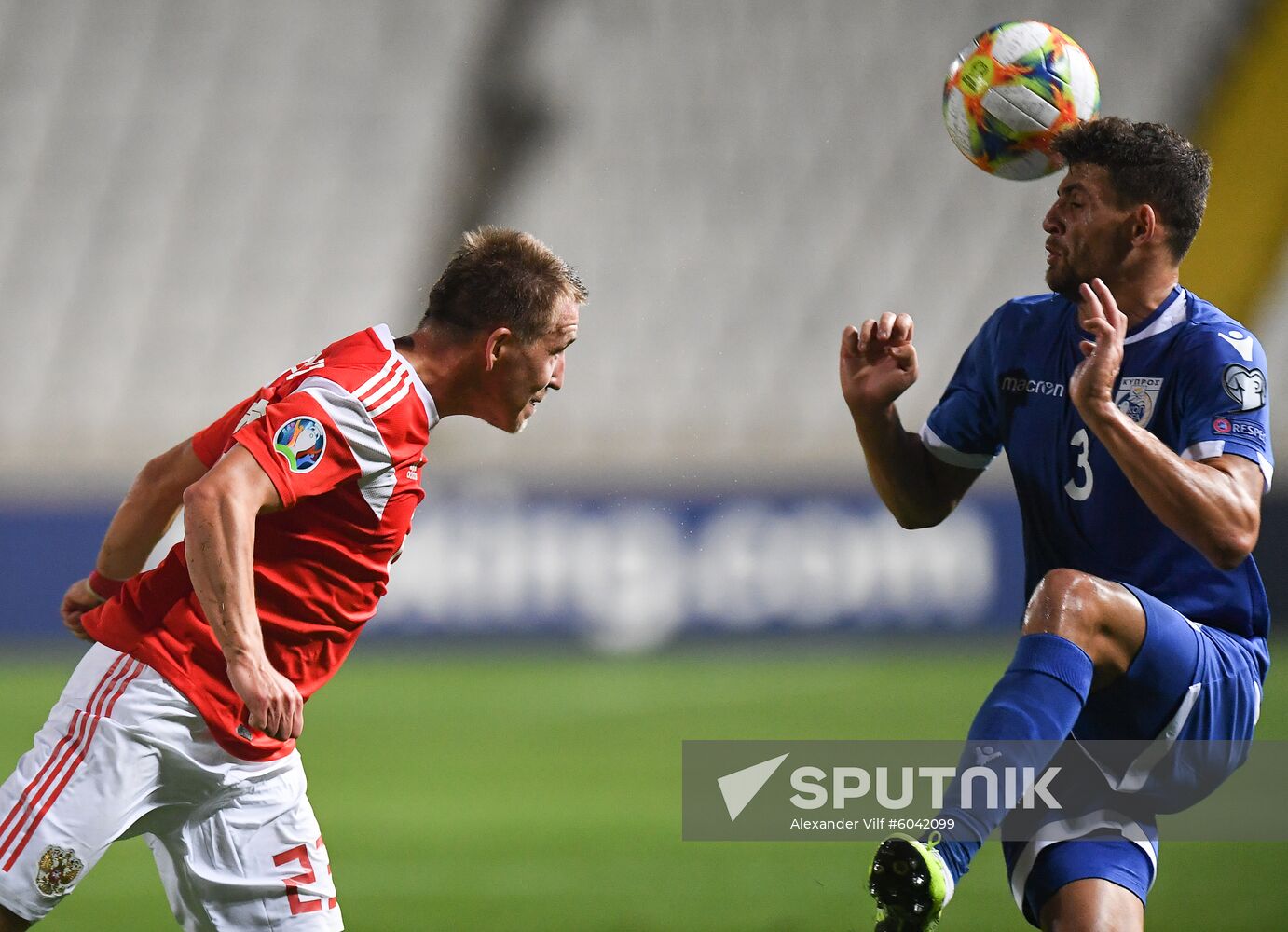 Cyprus Soccer Euro 2020 Qualifier Cyprus - Russia