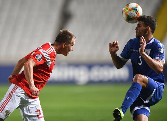 Cyprus Soccer Euro 2020 Qualifier Cyprus - Russia