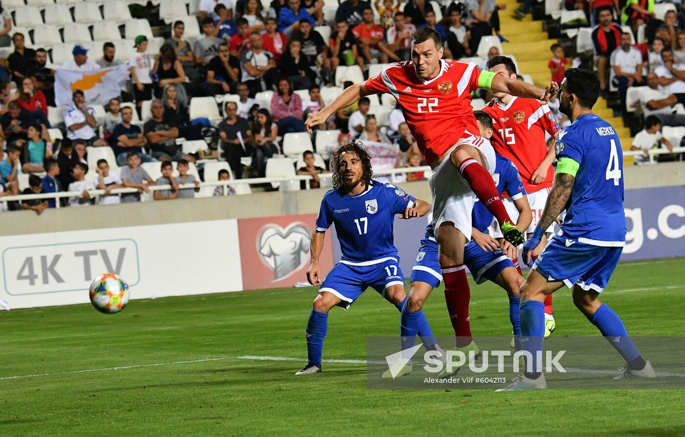 Cyprus Soccer Euro 2020 Qualifier Cyprus - Russia