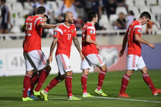 Cyprus Soccer Euro 2020 Qualifier Cyprus - Russia