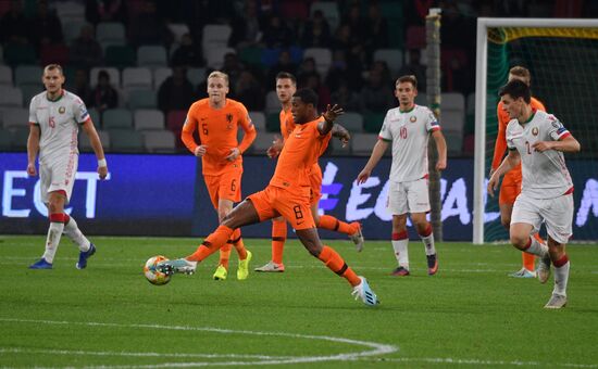 Belarus Soccer Euro 2020 Qualifier Belarus - Netherlands