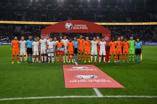 Belarus Soccer Euro 2020 Qualifier Belarus - Netherlands