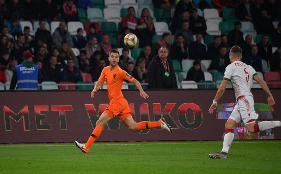 Belarus Soccer Euro 2020 Qualifier Belarus - Netherlands