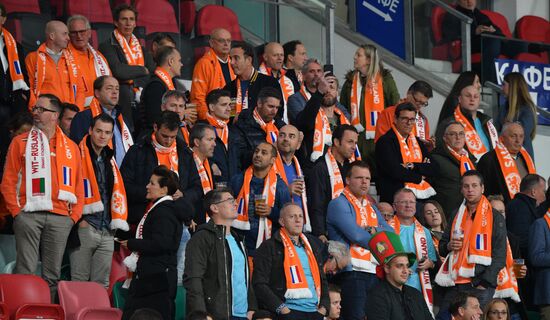 Belarus Soccer Euro 2020 Qualifier Belarus - Netherlands