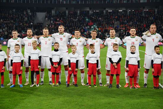 Belarus Soccer Euro 2020 Qualifier Belarus - Netherlands