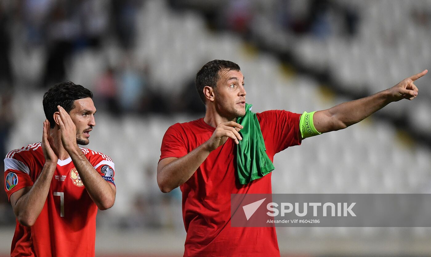 Cyprus Soccer Euro 2020 Qualifier Cyprus - Russia