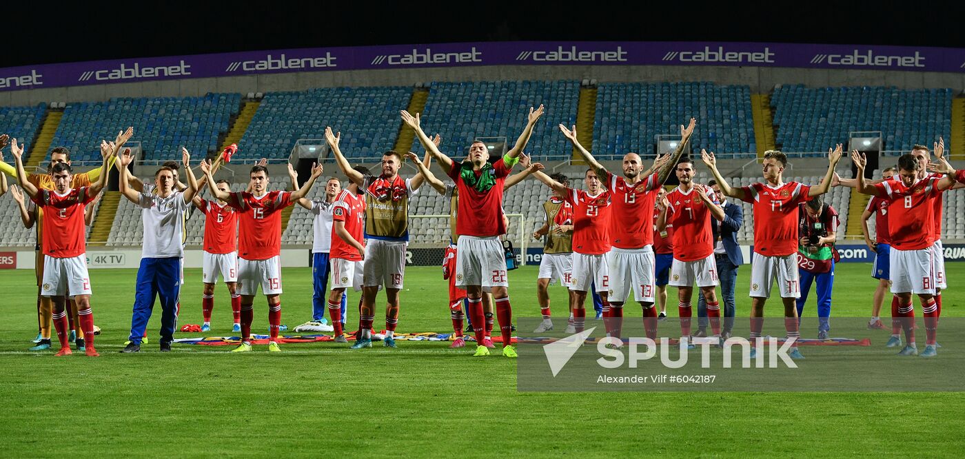 Cyprus Soccer Euro 2020 Qualifier Cyprus - Russia