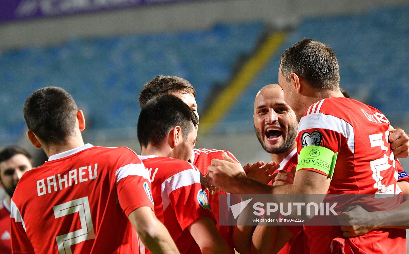 Cyprus Soccer Euro 2020 Qualifier Cyprus - Russia