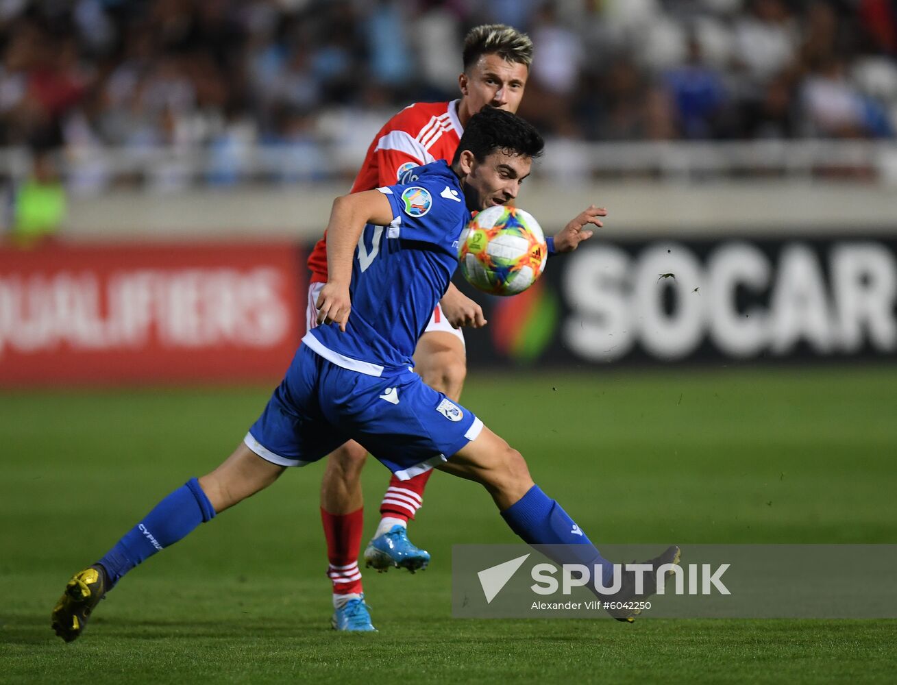Cyprus Soccer Euro 2020 Qualifier Cyprus - Russia