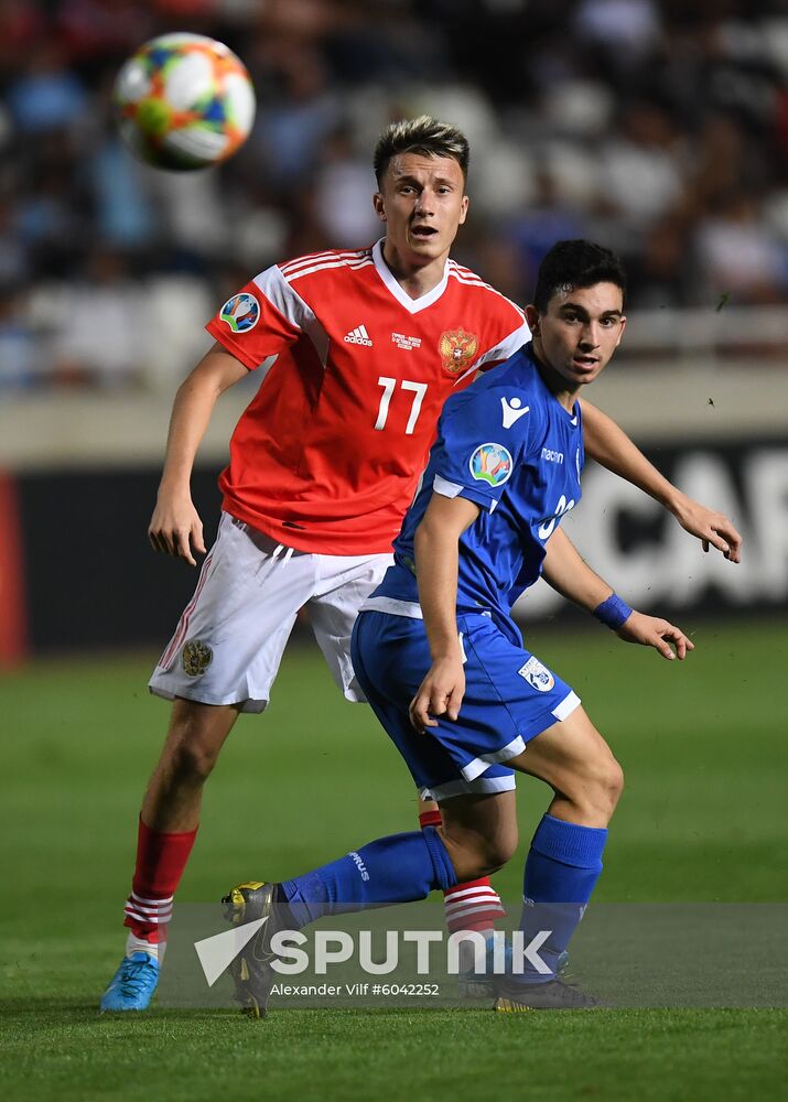 Cyprus Soccer Euro 2020 Qualifier Cyprus - Russia