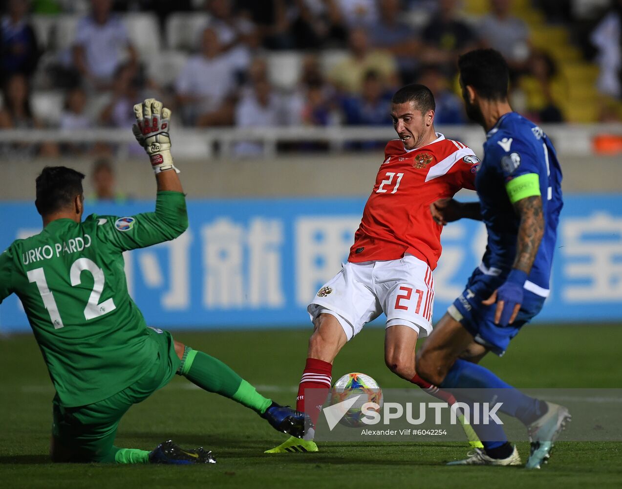 Cyprus Soccer Euro 2020 Qualifier Cyprus - Russia