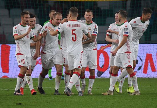 Belarus Soccer Euro 2020 Qualifier Belarus - Netherlands