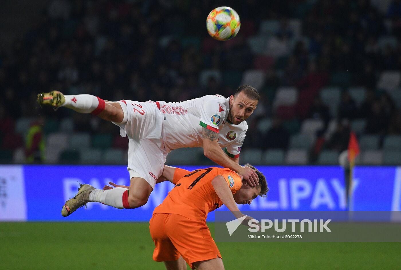 Belarus Soccer Euro 2020 Qualifier Belarus - Netherlands