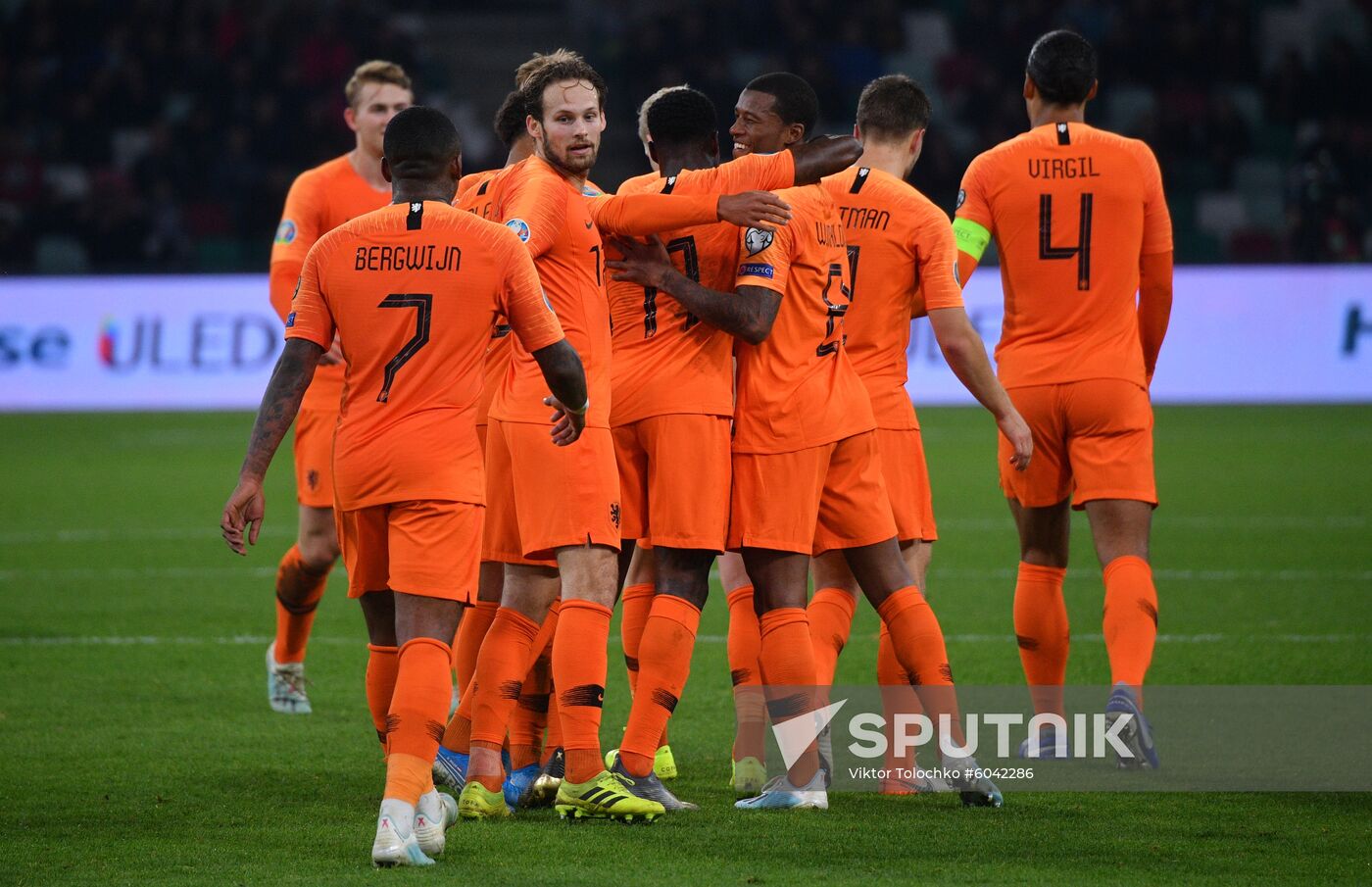 Belarus Soccer Euro 2020 Qualifier Belarus - Netherlands
