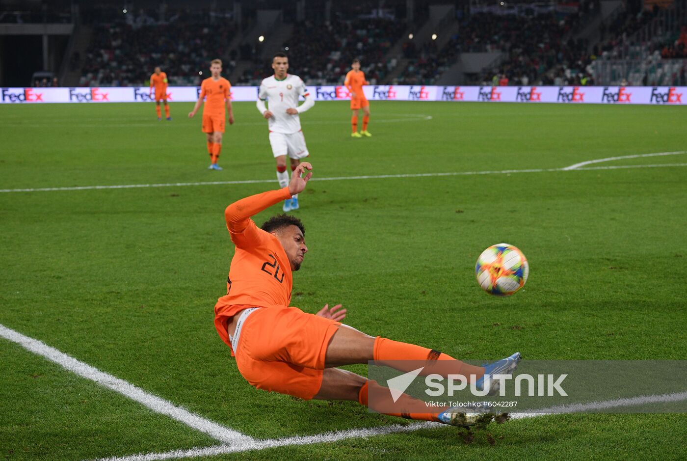 Belarus Soccer Euro 2020 Qualifier Belarus - Netherlands