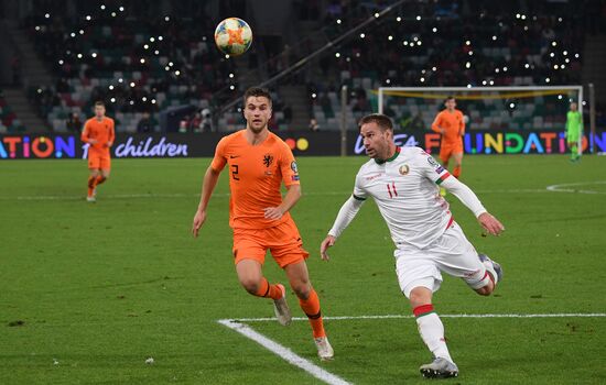 Belarus Soccer Euro 2020 Qualifier Belarus - Netherlands