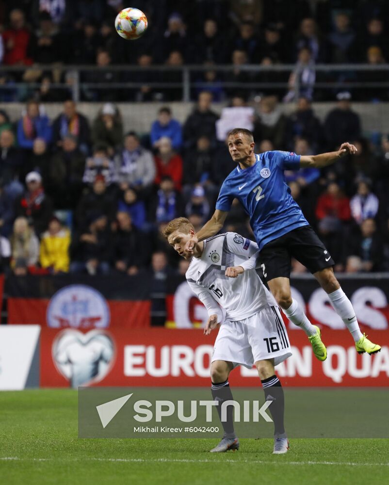 Estonia Soccer Euro 2020 Qualifier Estonia - Germany 