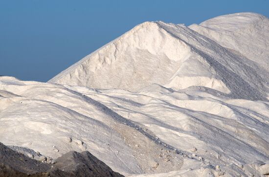Russia Crimea Salt Harvesting
