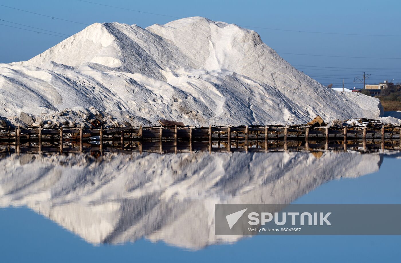 Russia Crimea Salt Harvesting