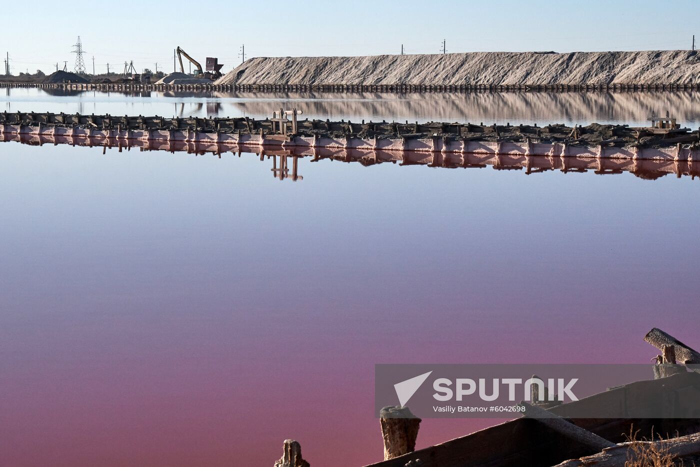 Russia Crimea Salt Harvesting