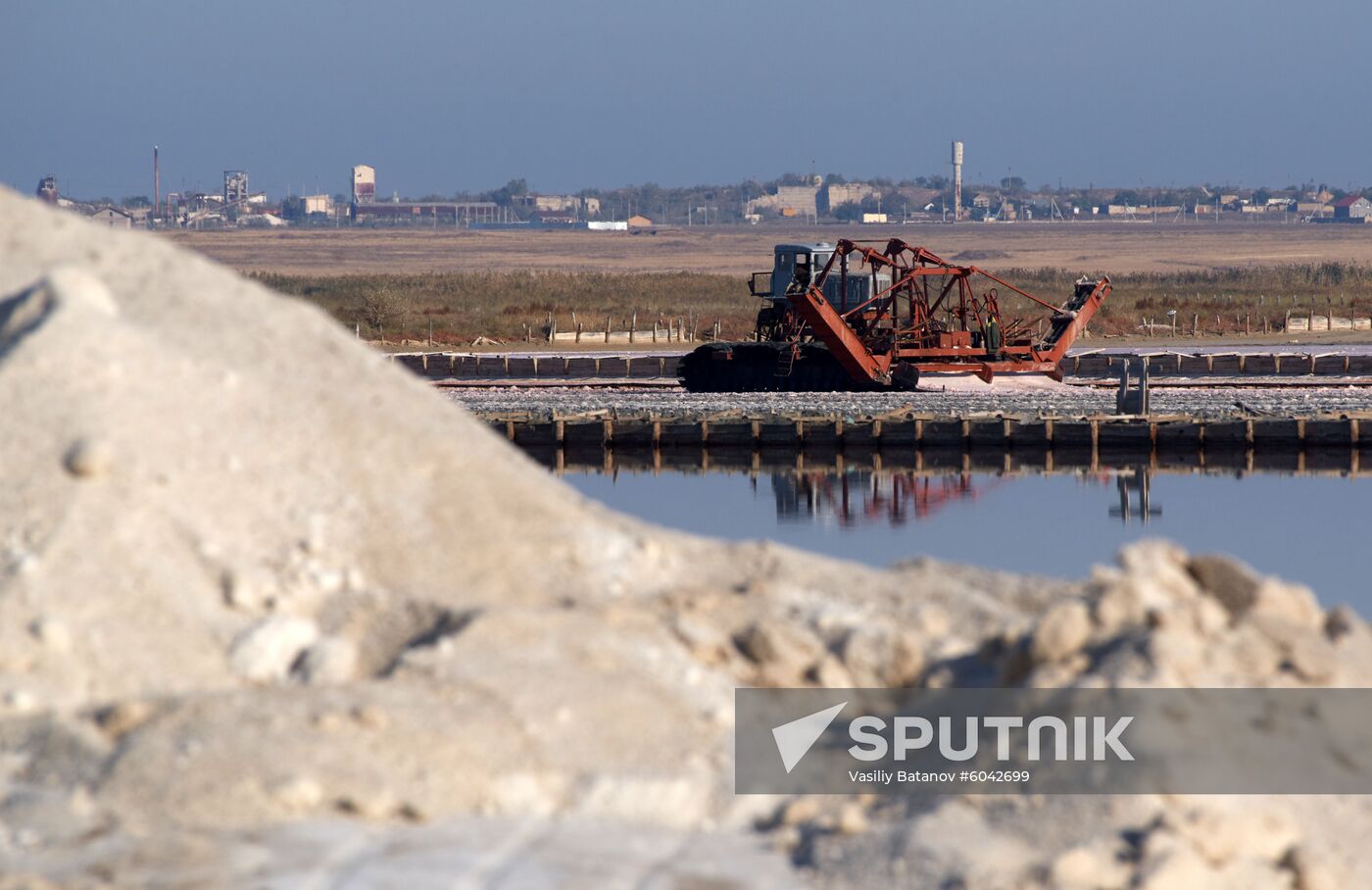Russia Crimea Salt Harvesting