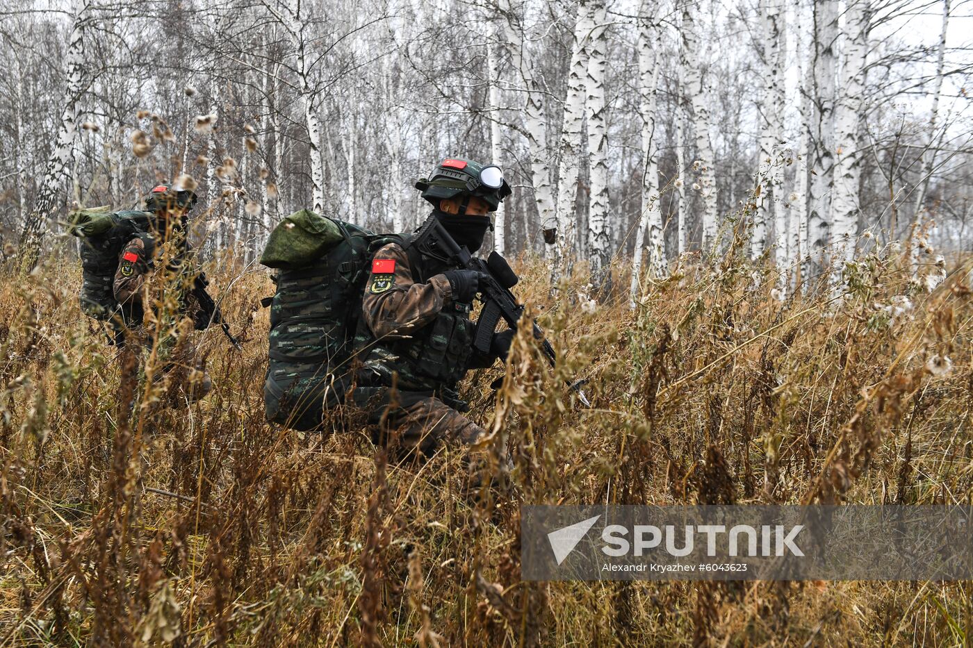 Russia China Drills