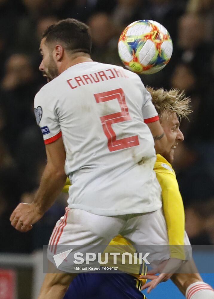 Sweden Soccer Euro 2020 Qualifier Sweden - Spain