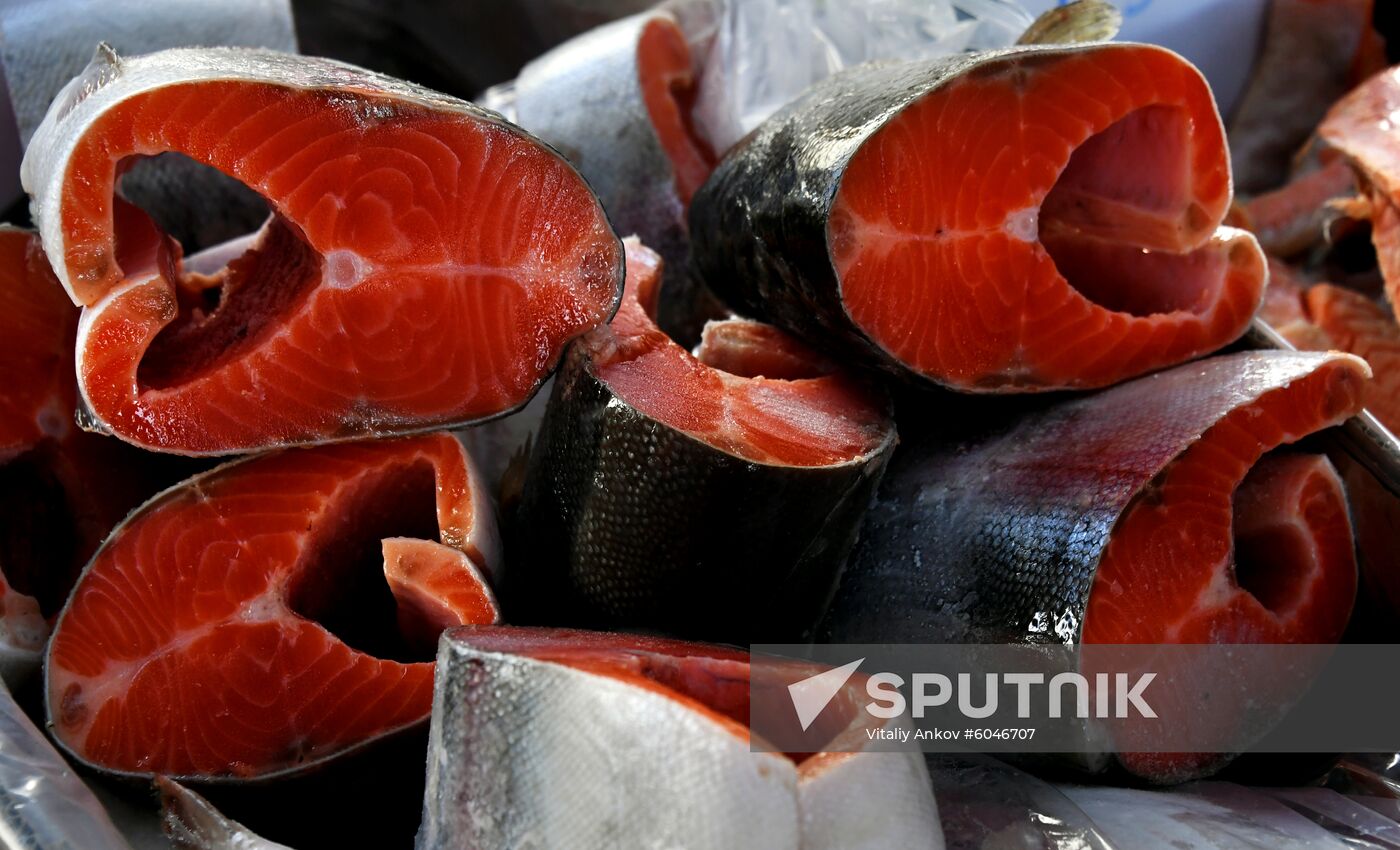 Food market in Vladivostok