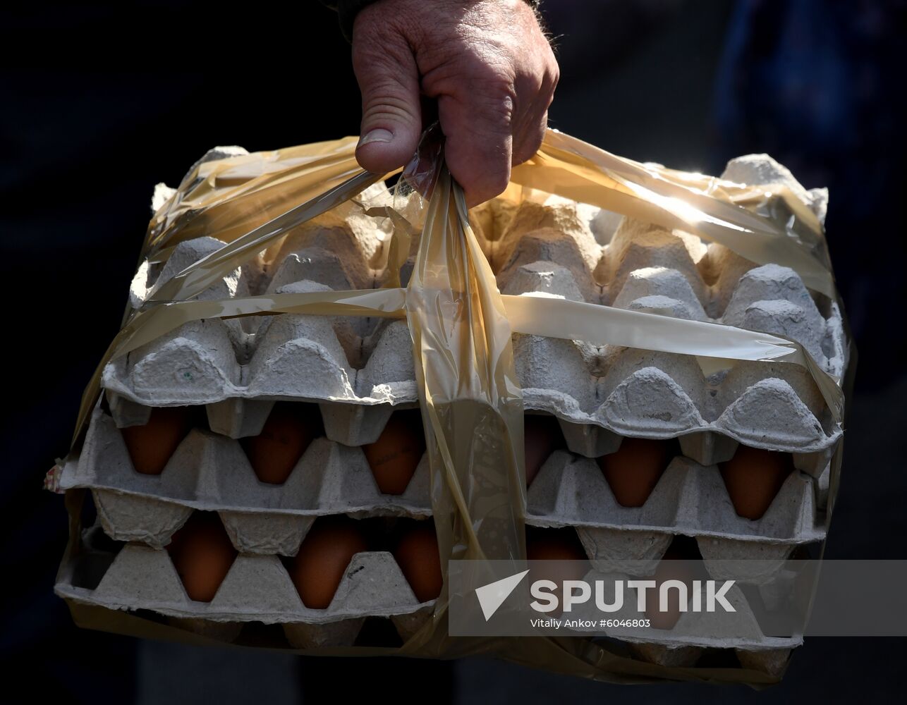 Food market in Vladivostok