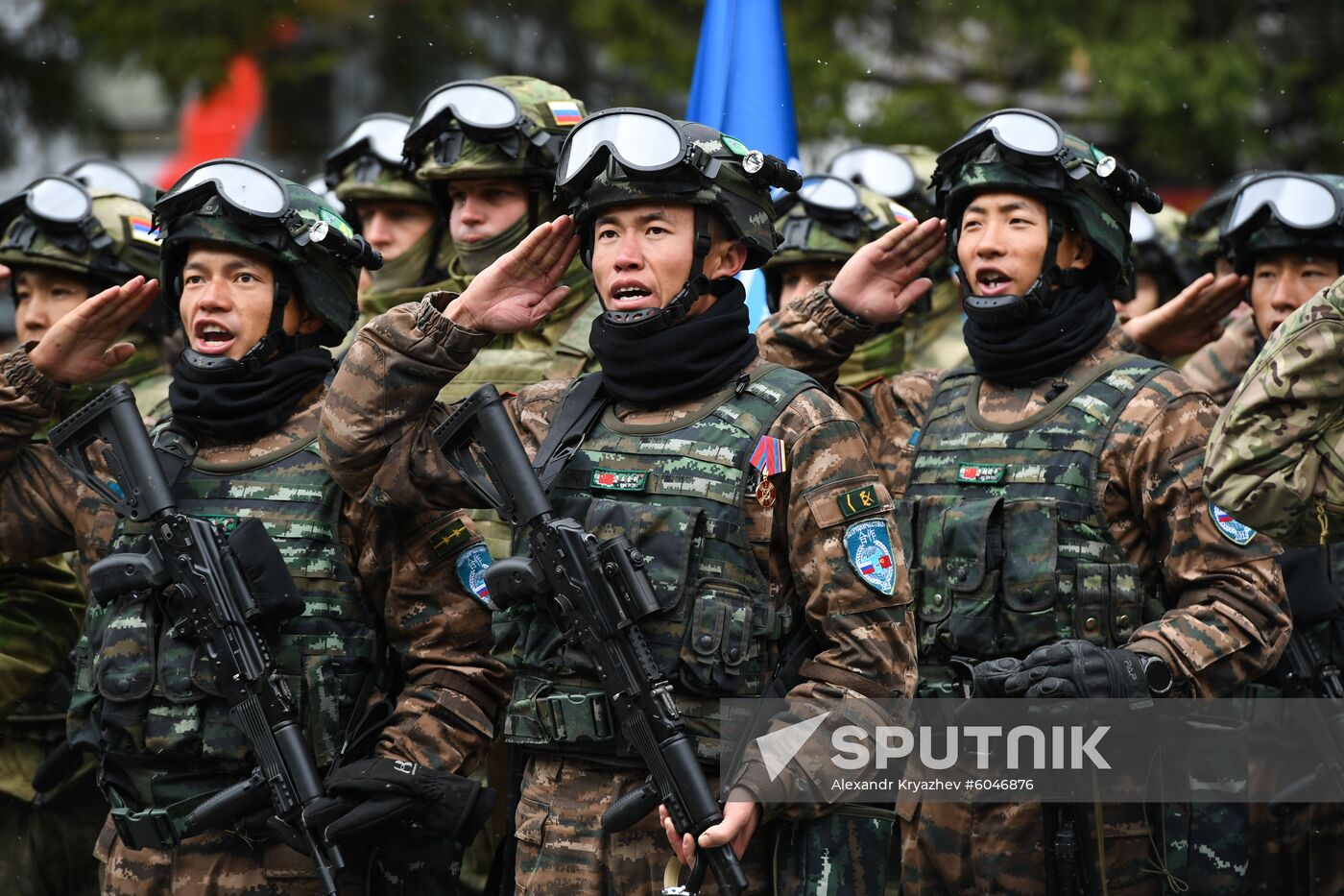 Russia China Drills