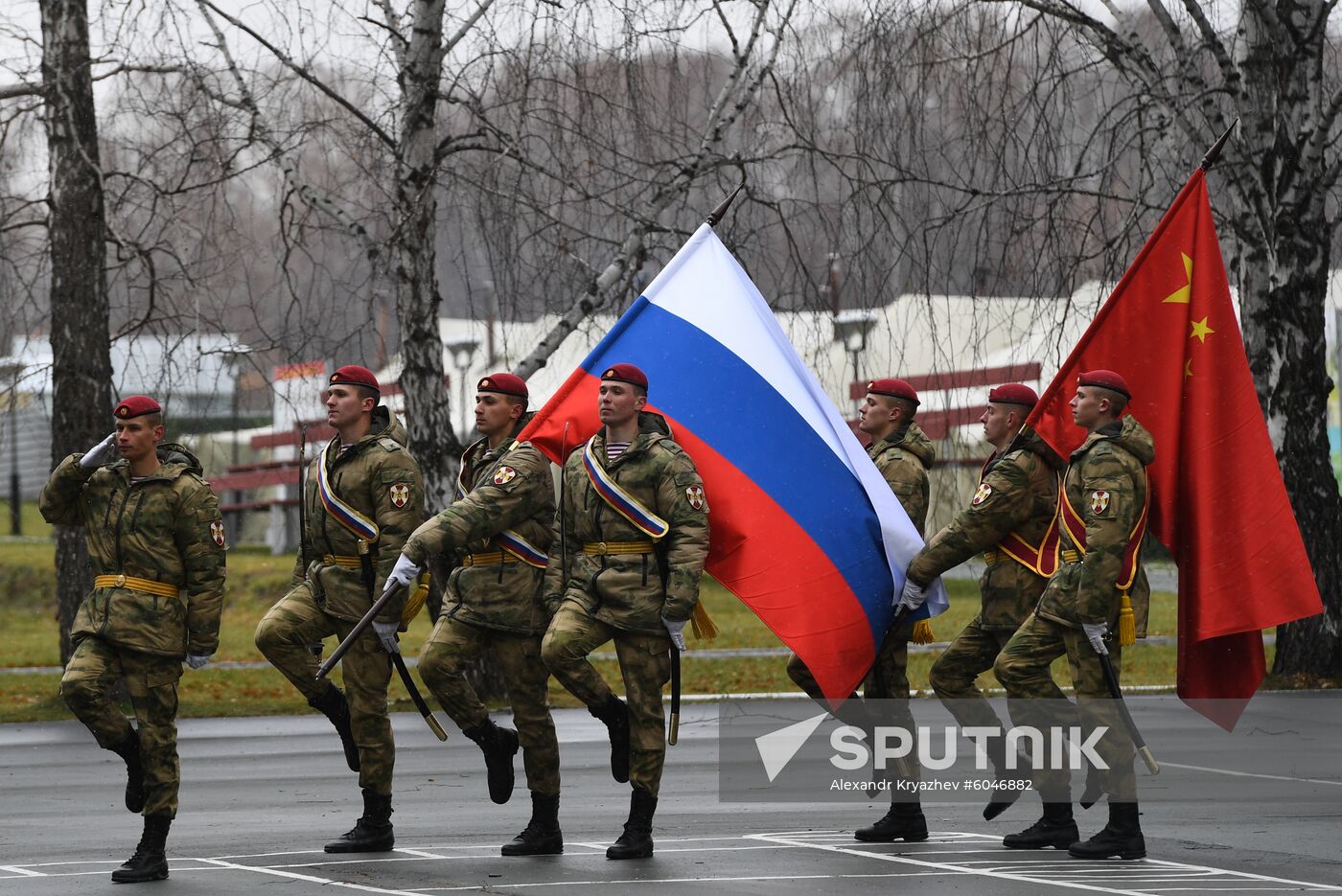 Russia China Drills