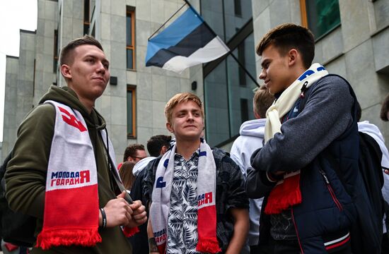 Russia Estonia Protest