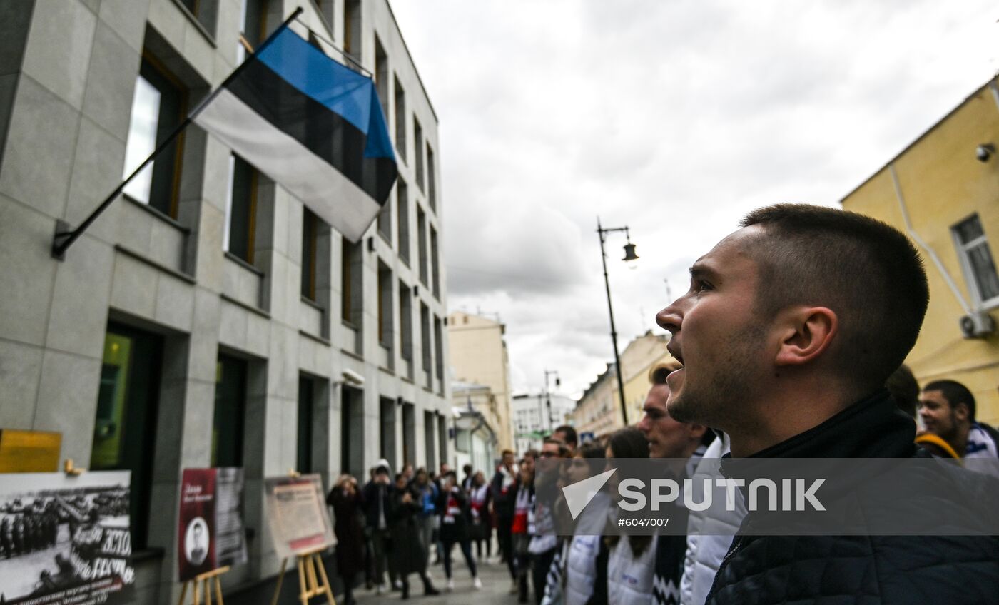 Russia Estonia Protest
