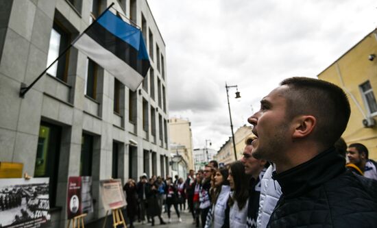 Russia Estonia Protest