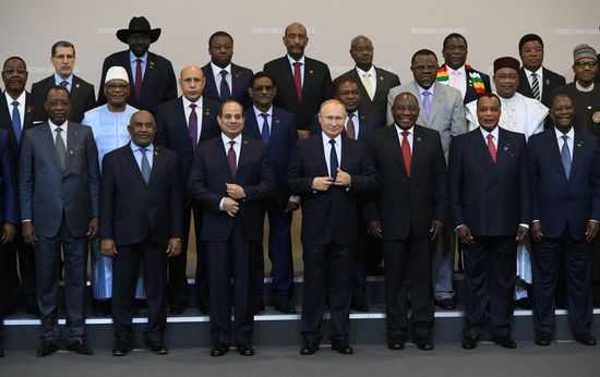 Russia Putin African Leaders