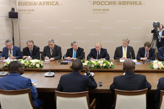 Russia Putin African Leaders