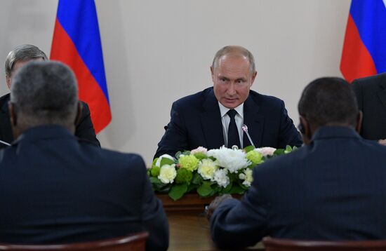 Russia Putin African Leaders