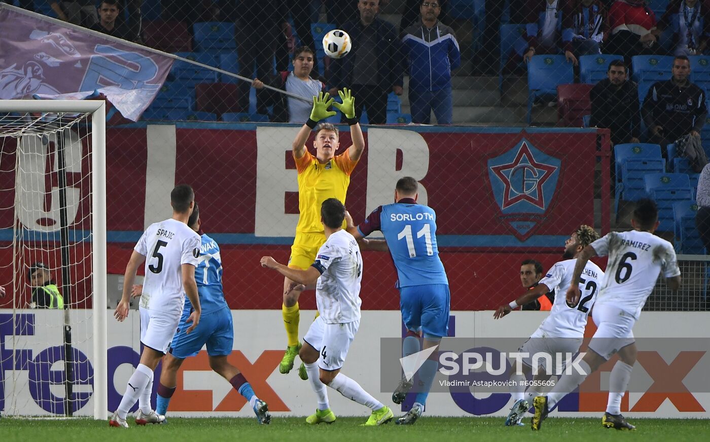 Turkey Soccer Europa League Trabzonspor - Krasnodar